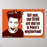 Shut Gitmo - Indignant Woman Poster