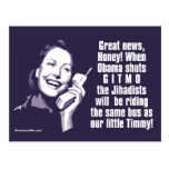Shut Gitmo - Woman on the phone Post Card