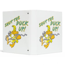 shut the duck up duct tape duck toon 3 ring binder