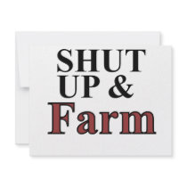 shut up and farm invitations by Farm_ville shut up and farm invitations