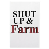shut up and farm custom stationery