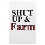 shut up and farm custom stationery