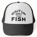 Shut Up And Fish hats
