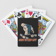 Shut Up and Lift Weightlifter Bicycle Card Deck