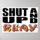 SHUT UP AND PLAY (Golf) Poster