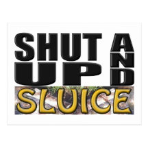 SHUT UP AND SLUICE (Sluice Box) Postcards