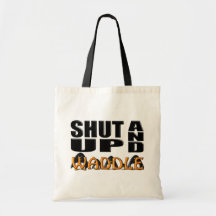 SHUT UP AND WADDLE (Penguins) Canvas Bag