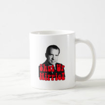 Shut Up Hippie -- Richard Nixon Mugs