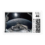 Shuttle Atlantis, Earth (Fisheye) Postage Stamp