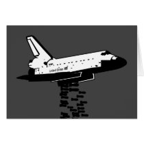 Shuttle Bomber Greeting Cards