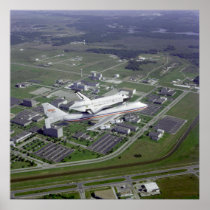 Shuttle Challenger atop the Shuttle Carrier Print