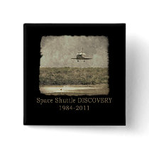 Shuttle DISCOVERY Commemorative Tshirt Button