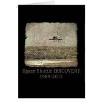 Shuttle DISCOVERY Commemorative Tshirt Card