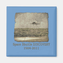 Shuttle DISCOVERY Commemorative Tshirt Refrigerator Magnet