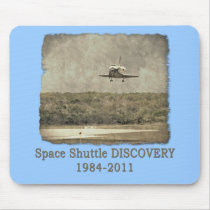 Shuttle DISCOVERY Commemorative Tshirt Mouse Pad