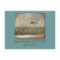 Shuttle DISCOVERY Commemorative Tshirt Postcard