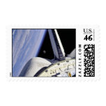 Shuttle Discovery, Earth & Moon postage