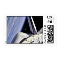 Shuttle Discovery, Earth & Moon postage by moxieann Shuttle Discovery, Earth & Moon postage