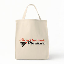 Shuttlecock Blocker Badminton Humor Canvas Bags