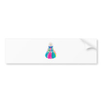 Shuttlecock bumper stickers
