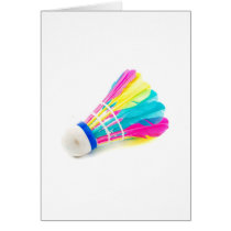 Shuttlecock Greeting Card