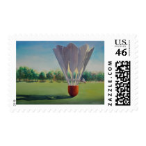 "Shuttlecocks" Paul Jackson Watercolor postage