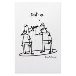 shutup stationery design