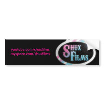 Shux Films Bumper sticker bumper stickers