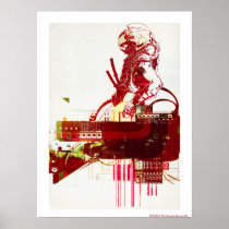 SHWANN: The Futuristic Samurai DJ posters