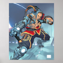 SHWANN: The Futuristic Samurai DJ Print posters