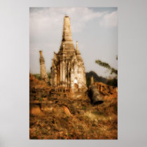 Shwe Inn Thein Stupas Posters