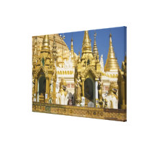 Shwedagon Pagoda (Paya), large temple site that Canvas Prints