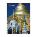 shwedagon pagoda postcards