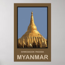 Shwedagon Pagoda Yangon Myanmar Print