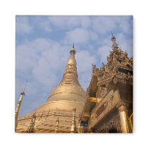Shwedagon Paya Magnet by SabineSt Shwedagon Paya Magnet