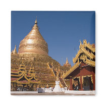 Shwezigon Paya Magnet by SabineSt Shwezigon Paya Magnet