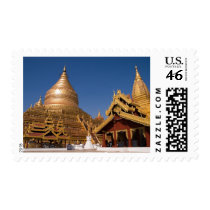 Shwezigon Paya • Stamp by SabineSt Shwezigon Paya • Stamp