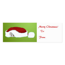 Shy Christmas Mousegift tag business cards