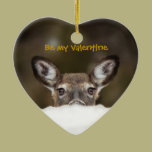 Shy deer - Valentine's ornament ornaments