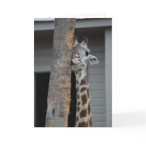 "Shy Giraffe" Greeting Card