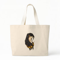 Shy Moonlight Maiden Canvas Bag