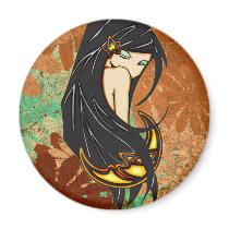 Shy Moonlight Maiden Magnet