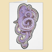 Shy Octopus cards