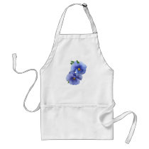 Shy Pansy Couple aprons