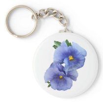 Shy Pansy Couple keychains