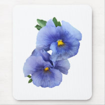 Shy Pansy Couple mousepads