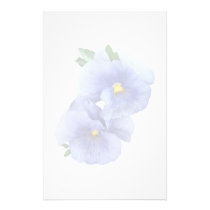 Shy Pansy Couple stationery