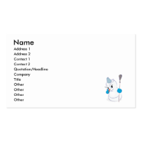 Shy Snowlady Business Card