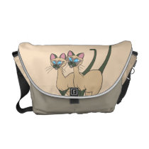 Si and Am Standing Courier Bags at Zazzle