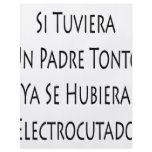 Si Tuviera Un Padre Tonto Ya Se Hubiera Electrocut flyers